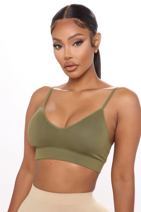 Fashion Nova Women's Plus Size My Everyday Padded Bralette Bra