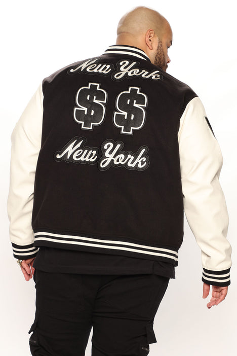 Finesse Letterman Jacket - Black, Fashion Nova, Mens Jackets