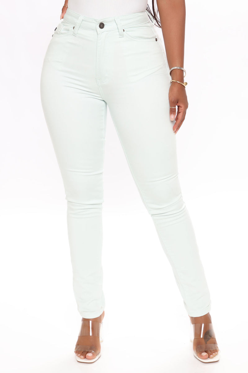 Practically Perfect Pastel Skinny Jeans - Mint | Fashion Nova, Jeans ...