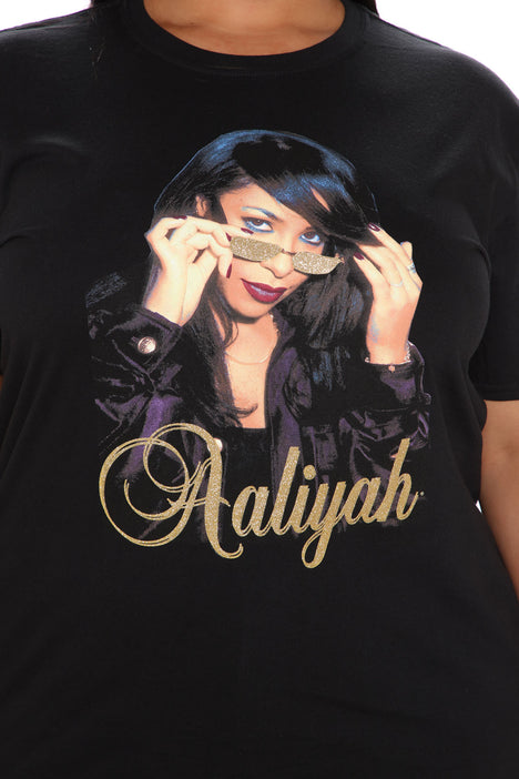 Aaliyah Short Sleeve Tunic Top - Black, Fashion Nova, Screens Tops and  Bottoms