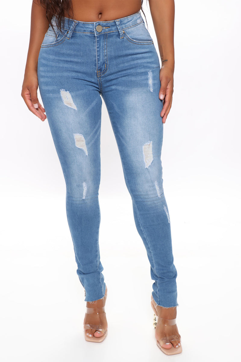 Whitley Mid Rise Skinny Jeans - Medium Blue Wash | Fashion Nova, Jeans ...