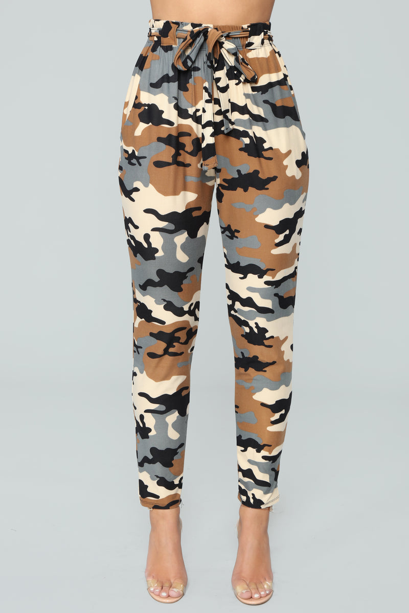 Celine Tie Waist Pants - Camouflage | Fashion Nova, Pants | Fashion Nova