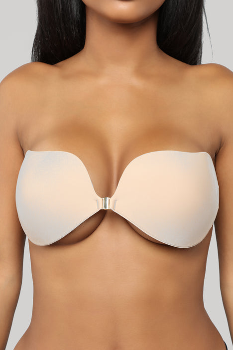 Fashion Nude Sticky Bra With Drawstring Invisible Sticky Push Up