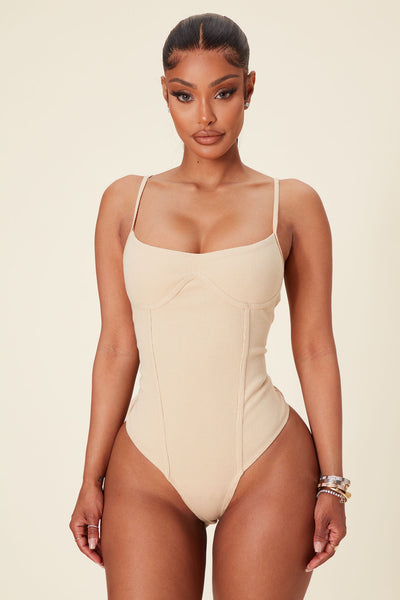 Sonya Low Back Snatched Bodysuit - White, Fashion Nova, Bodysuits