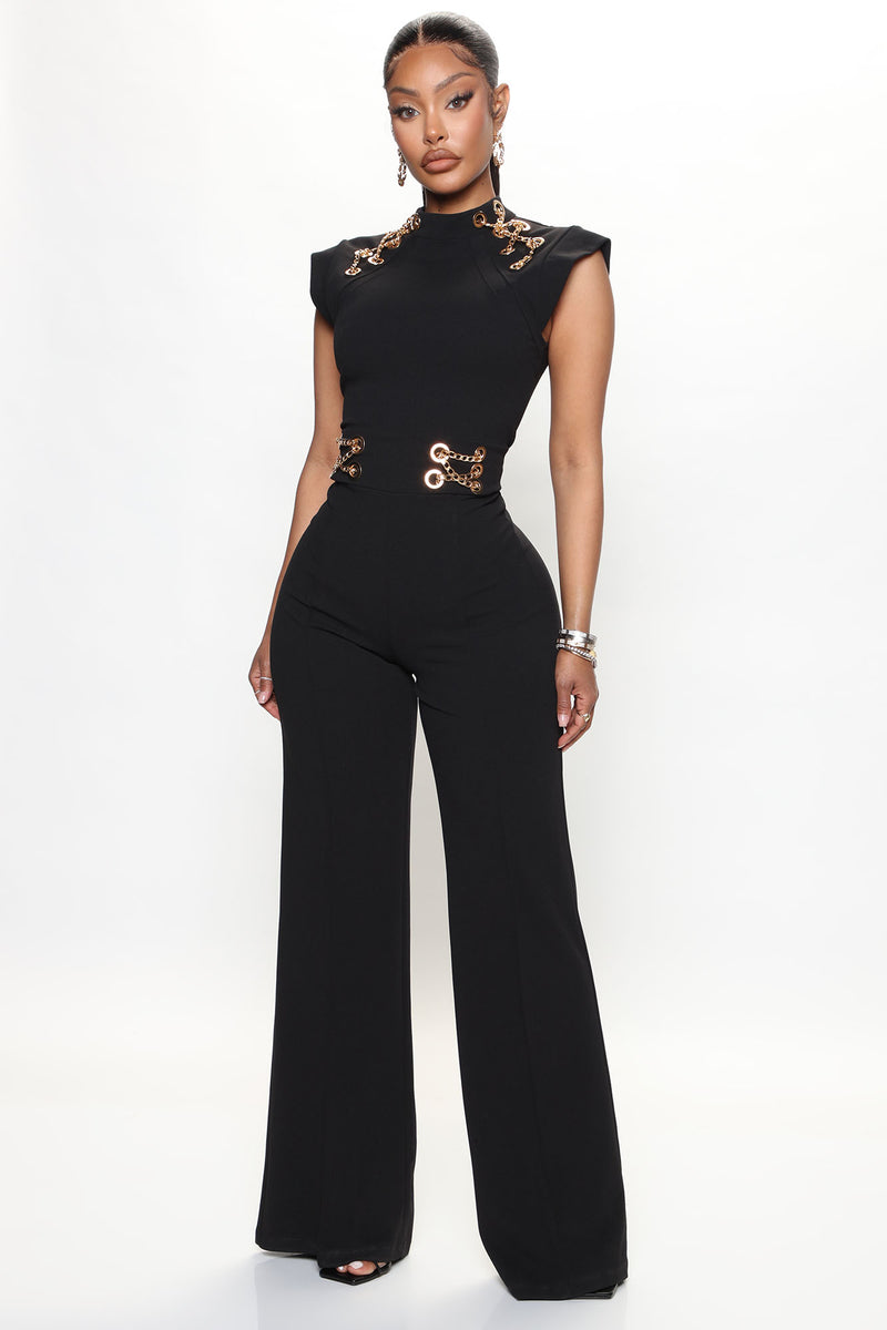Miranda Chain Jumpsuit - Black | Fashion Nova, Jumpsuits | Fashion Nova