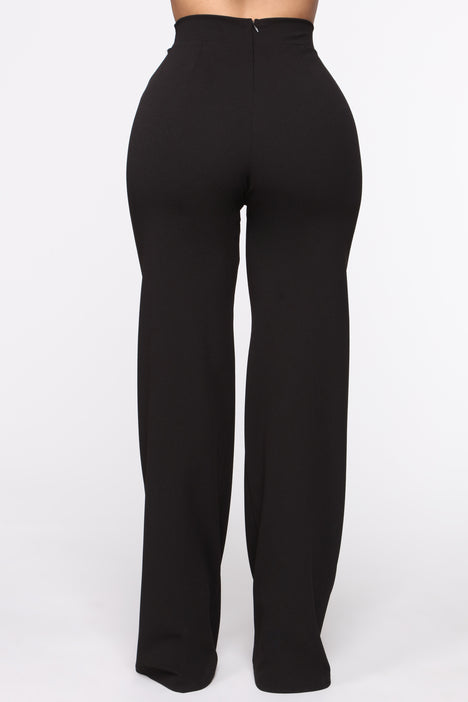Tasha Dressy High Rise Pants - Black, Fashion Nova, Pants