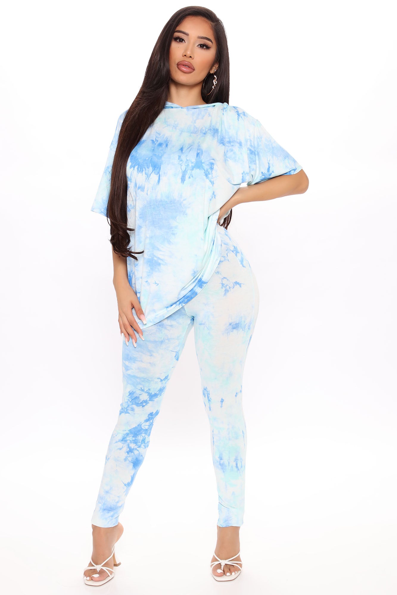 Claudia Tie Dye Set - Blue, Fashion Nova, Matching Sets