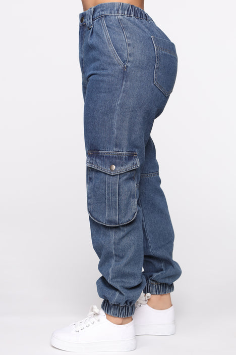 NYE Jeans Colombianos, Jogger w/ Cargo Pockets