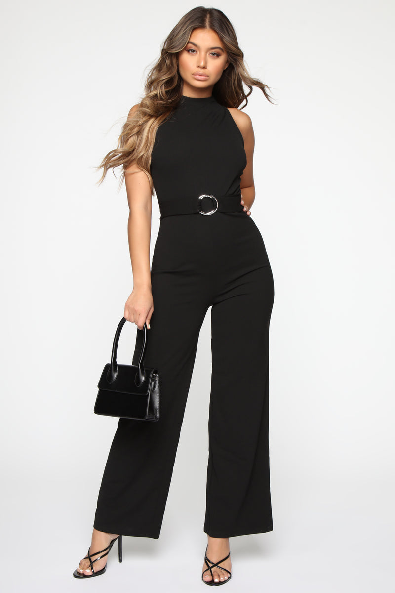 Simple Favor Belted Jumpsuit - Black | Fashion Nova, Jumpsuits ...