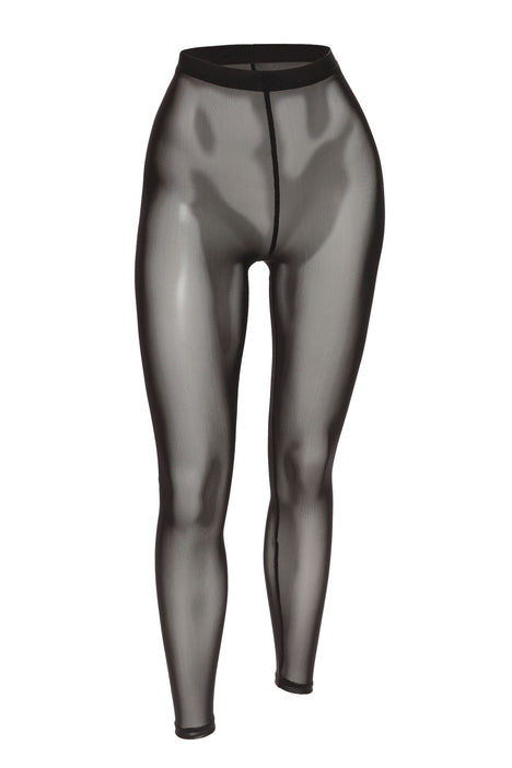  Sheer Mesh Leggings (Color : Black, Size : Large) : Clothing,  Shoes & Jewelry