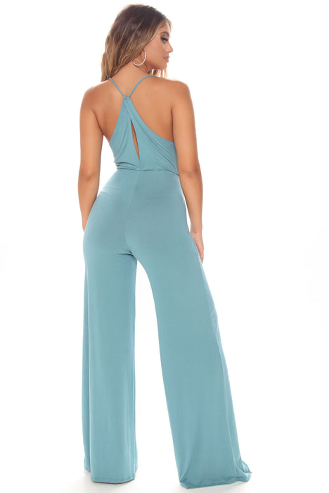 Acting Nice Jumpsuit - Taupe