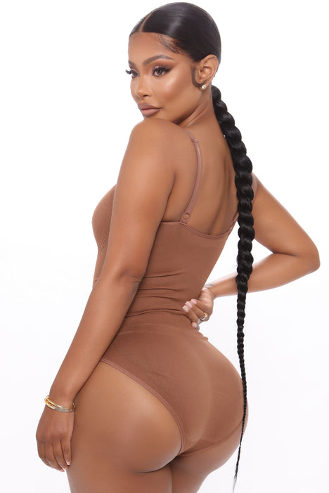 Womens Snatched Body Shapewear Bodysuit in Chocolate Brown Size Small by Fashion  Nova