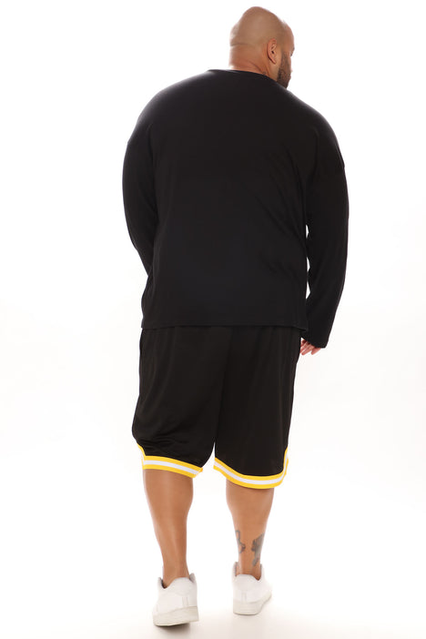 Los Angeles Lakers Mesh Shorts - Black | Fashion Nova, Mens Shorts