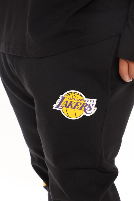 Los Angeles Lakers Pro Standard Wordmark Chenille Applique Jogger Pants -  Heathered Gray