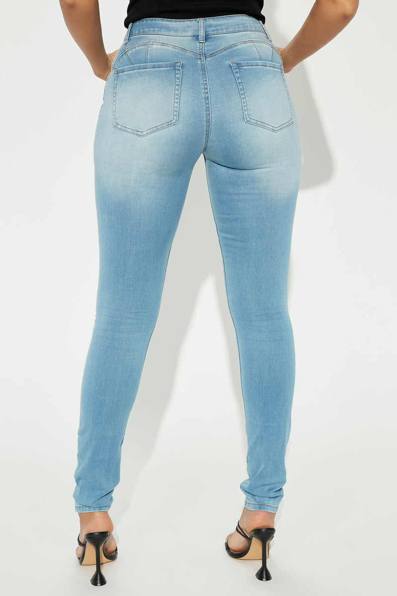 Tall Alexa High Rise Booty Lifter Skinny Jeans Light Blue Wash Fashion Nova Jeans Fashion