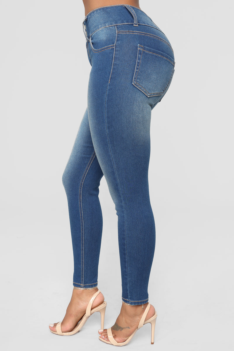 Out With The Girls High Rise Jeans - Medium Blue Wash | Fashion Nova ...