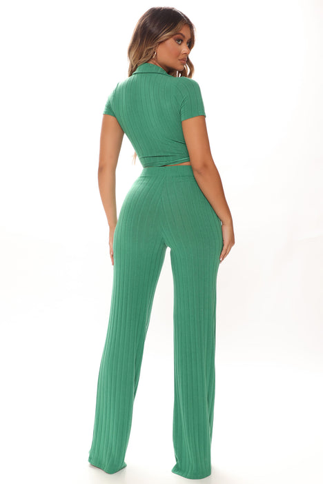Alexandra Pant Set - Green, Fashion Nova, Matching Sets