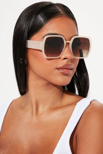 She's Far Out Sunglasses - Blue, Fashion Nova, Sunglasses