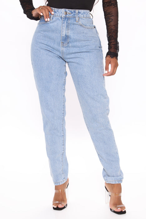 Olivia Mom Jeans - Blue Wash – Zoe Moss