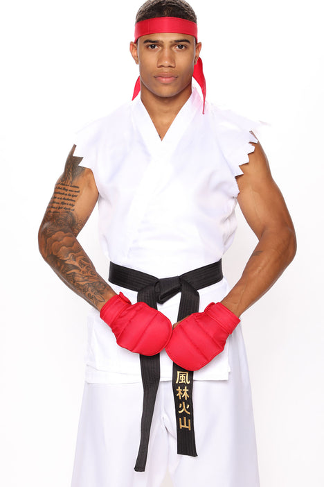 Street Fighter Ryu 5 Piece Costume Set - White, Fashion Nova, Mens  Costumes