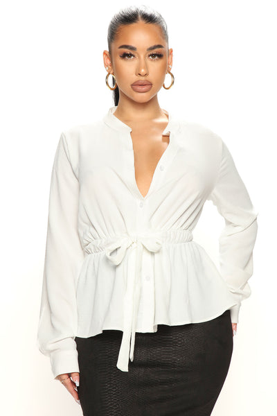 Love At First Sight Blouse - White