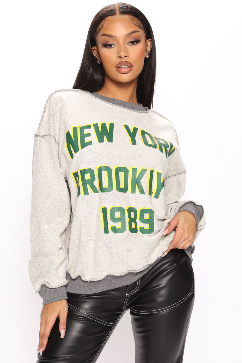 New York 1989 Crew Neck Sweatshirt - Heather Grey | Fashion Nova ...