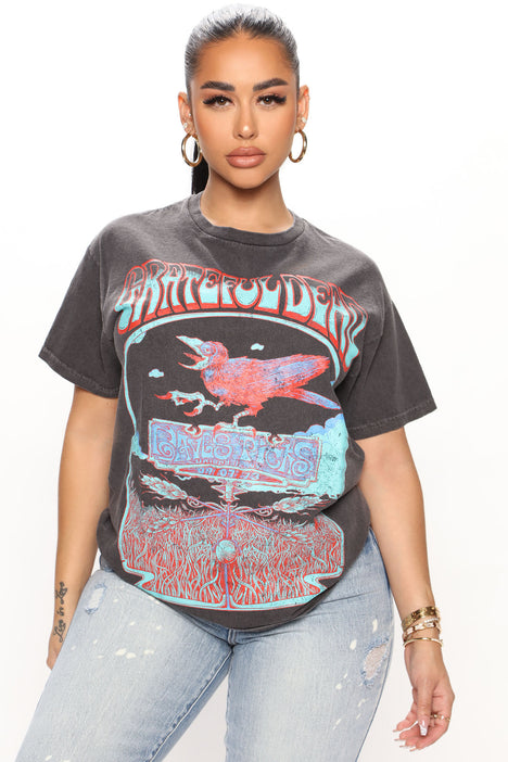 Oversized T-shirt - Black/Grateful Dead - Ladies