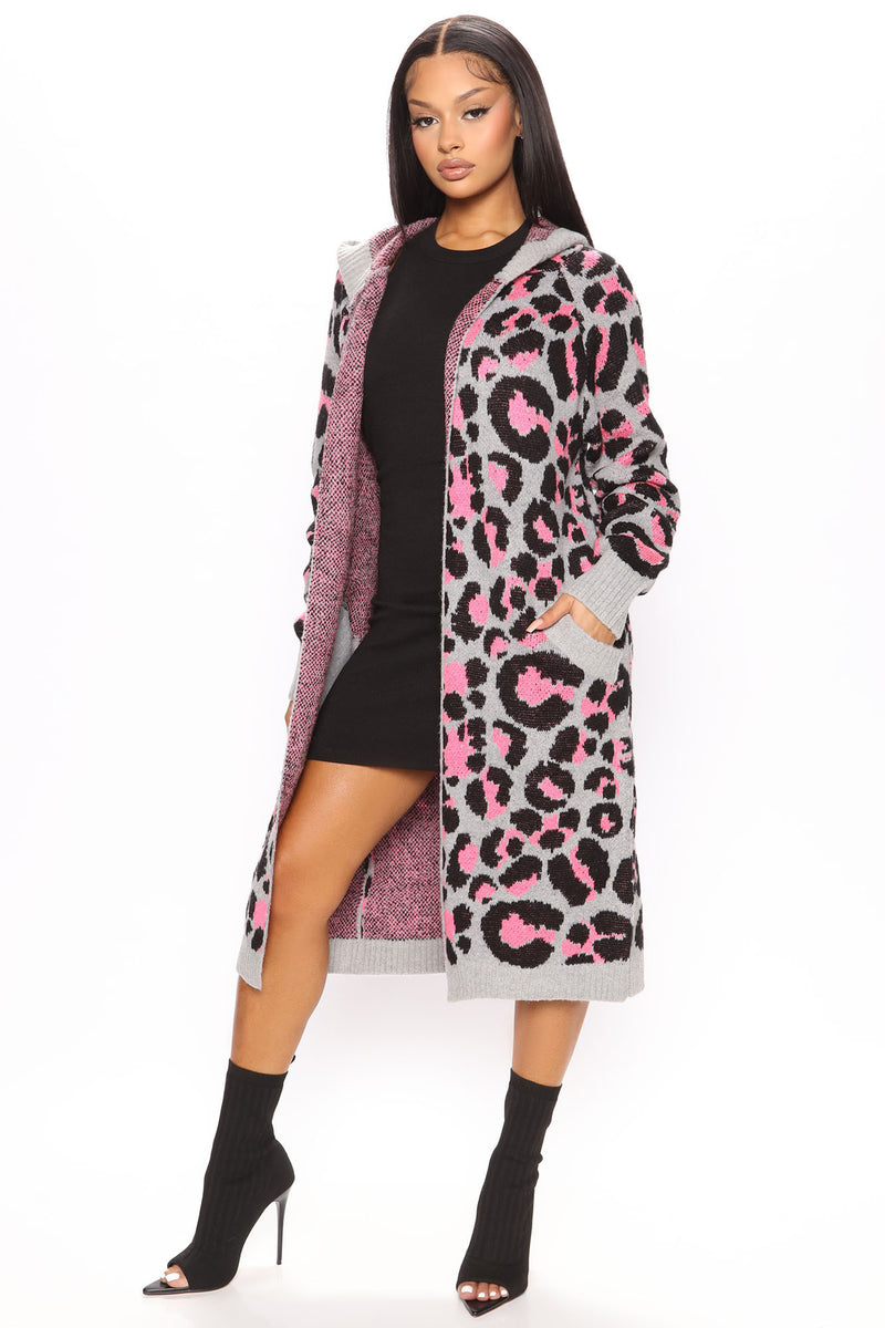Dangerously Beautiful Leopard Cardigan - Hot Pink | Fashion Nova ...