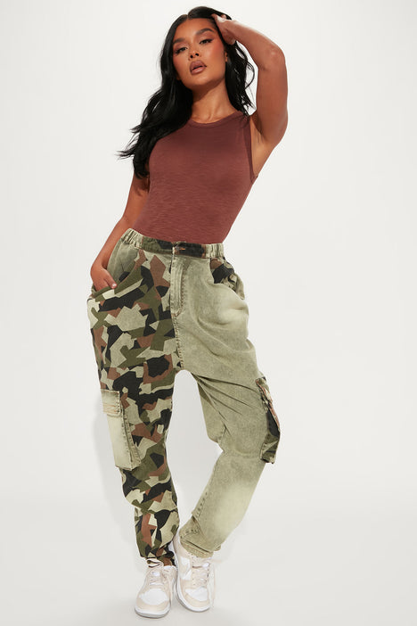 Prove You Wrong Slouchy Cargo Pant 27 - Olive/combo