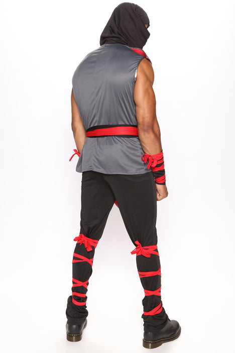 Dragon Ninja Master 5 Piece Costume Set - Black/Red, Fashion Nova, Mens  Costumes