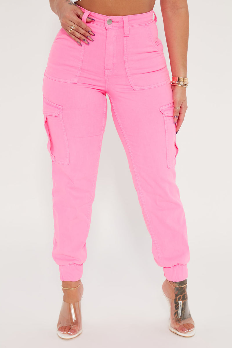 VIP Hot Pink Cargo Jogger Jeans - Hot Pink | Fashion Nova, Jeans ...