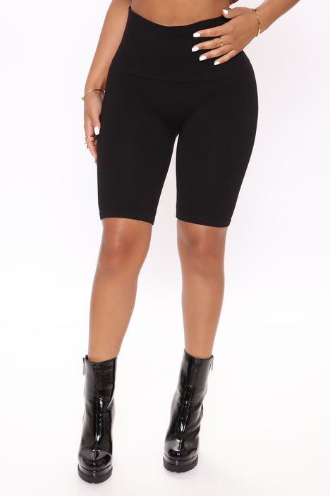 Tia Seamless Tummy Tuck Leggings - Black