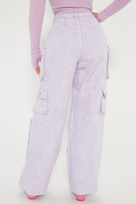 Lily High Rise Cargo | Jeans Fashion | Nova Jeans - Lavender Fashion Nova