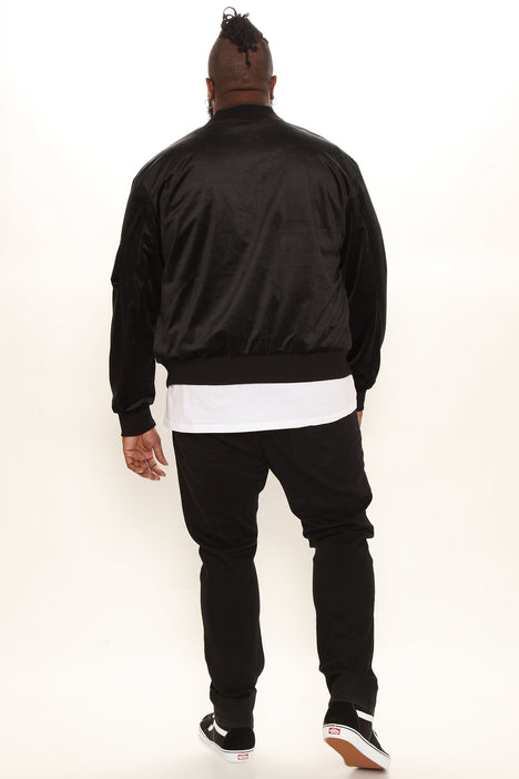 Mason Velour Bomber Jacket - Off White, Fashion Nova, Mens Jackets