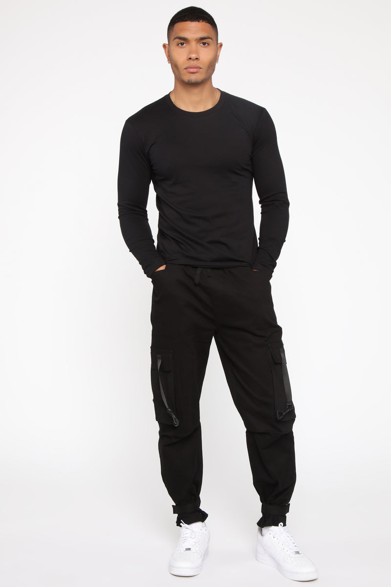 Chamber Cargo Pants - Black | Fashion Nova, Mens Pants | Fashion Nova
