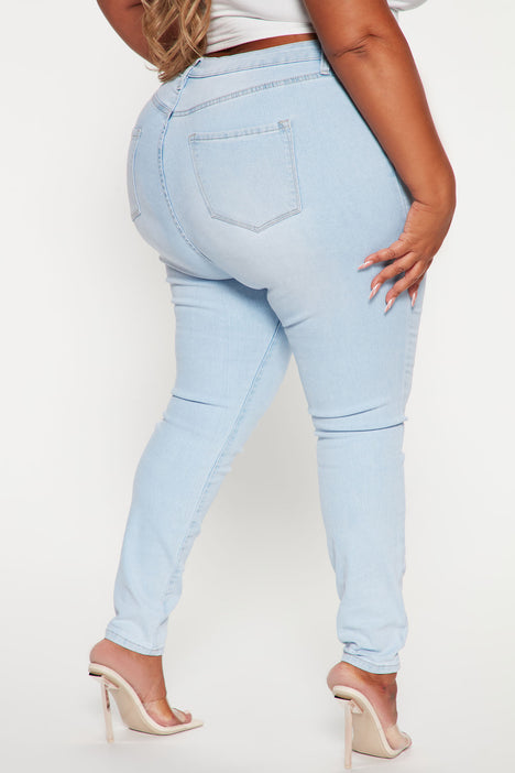 Sweet Look Premium Edition Women's Jeans · Plus Size · High Waist · Skinny  · Style WA632