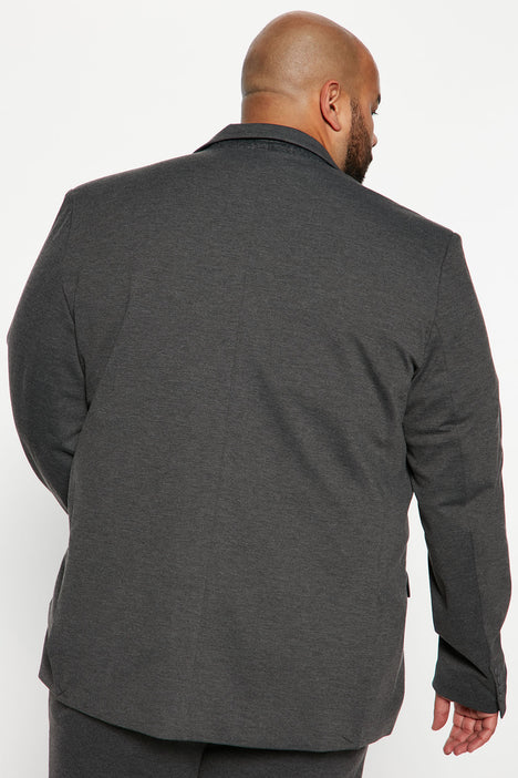 The Modern Stretch Suit Jacket - Charcoal