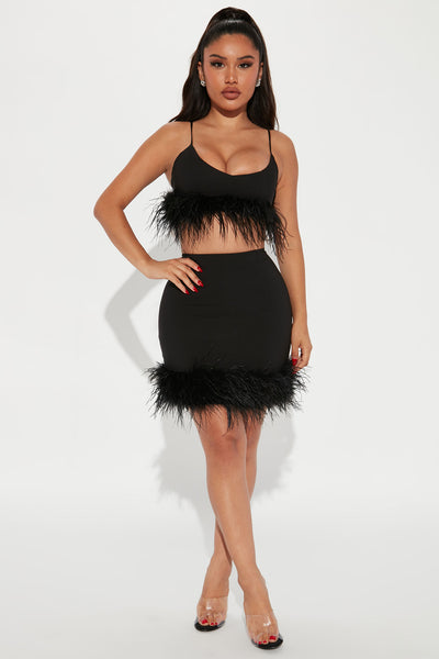 Black Feather Crop Top – THEIDEACRAFTS: Feather Dress, Elegant & Sexy Dress