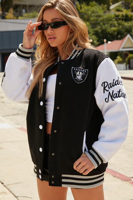 Las Vegas Raiders Womens Varsity Jacket