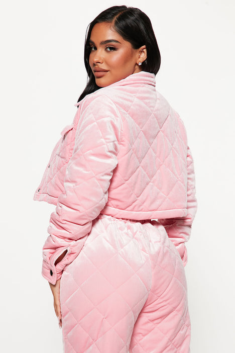 Valerie Velvet 3 Piece Pant Set - Pink | Fashion Nova, Matching