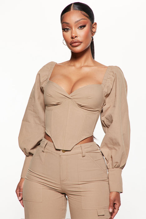 Tall Good Days Pant Set - Taupe, Fashion Nova, Matching Sets