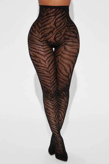 Meant To Stand Out Sheer Tights - Black