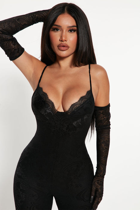 Rosetic Vintage Fashion Gothic Sexy Lace Bodysuits Women Flared Sleeve  Black Overalls 2023 Autumn Off Shoulder Jumpsuit Short