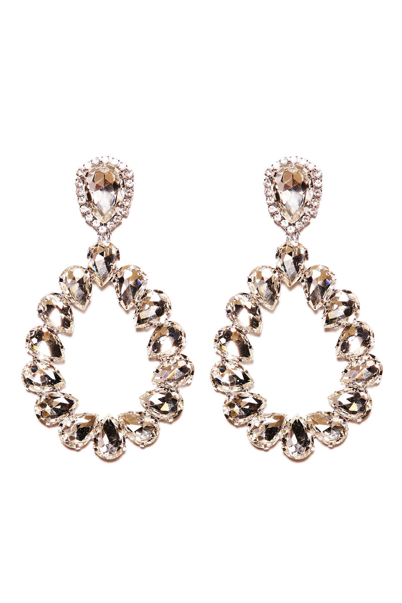 A Touch Of Sparkle Earrings - Silver | Fashion Nova, Jewelry | Fashion Nova