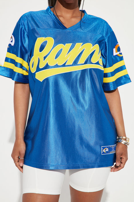 Los Angeles Rams Mesh Top - Blue, Fashion Nova, Screens Tops and Bottoms