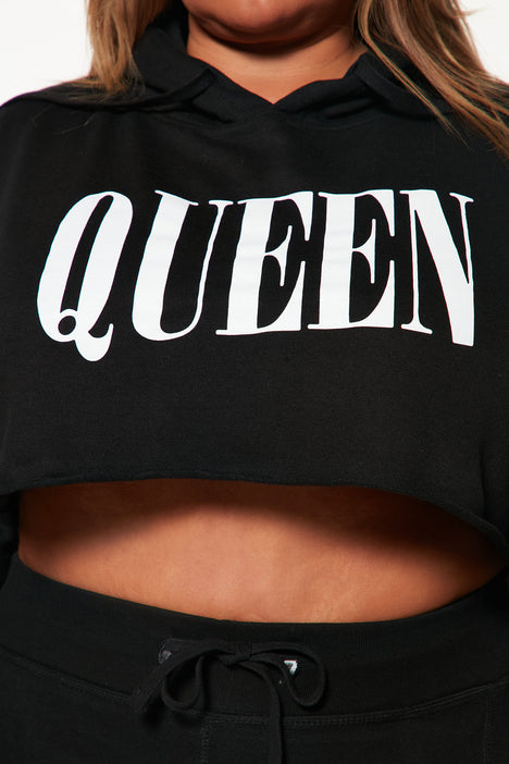 Queen 2025 crop hoodie