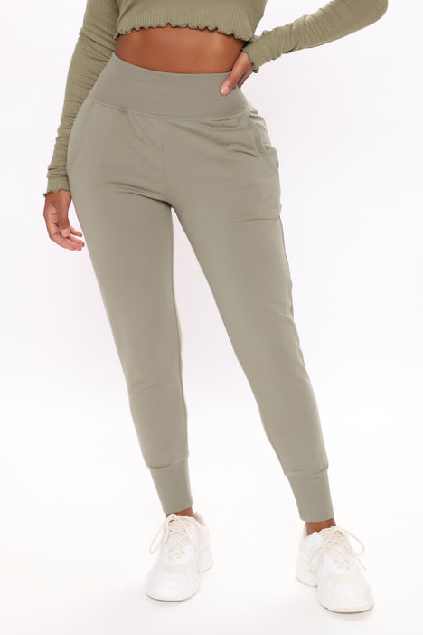 Relaxed Vibe Joggers - Olive, Fashion Nova, Pants