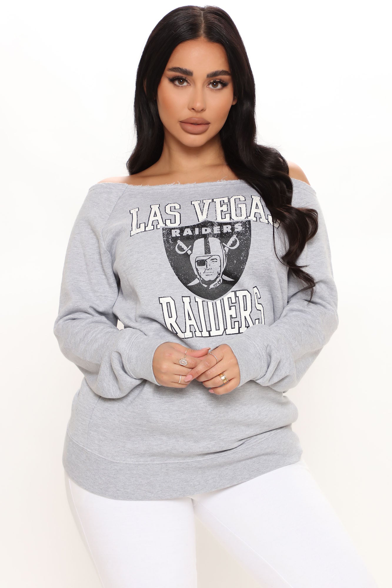 Raiders off the shoulder sweater - Made to order