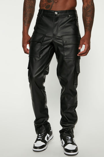LPA Trousers And Pants  Buy LPA Germano Faux Leather Cargo Pant Online   Nykaa Fashion