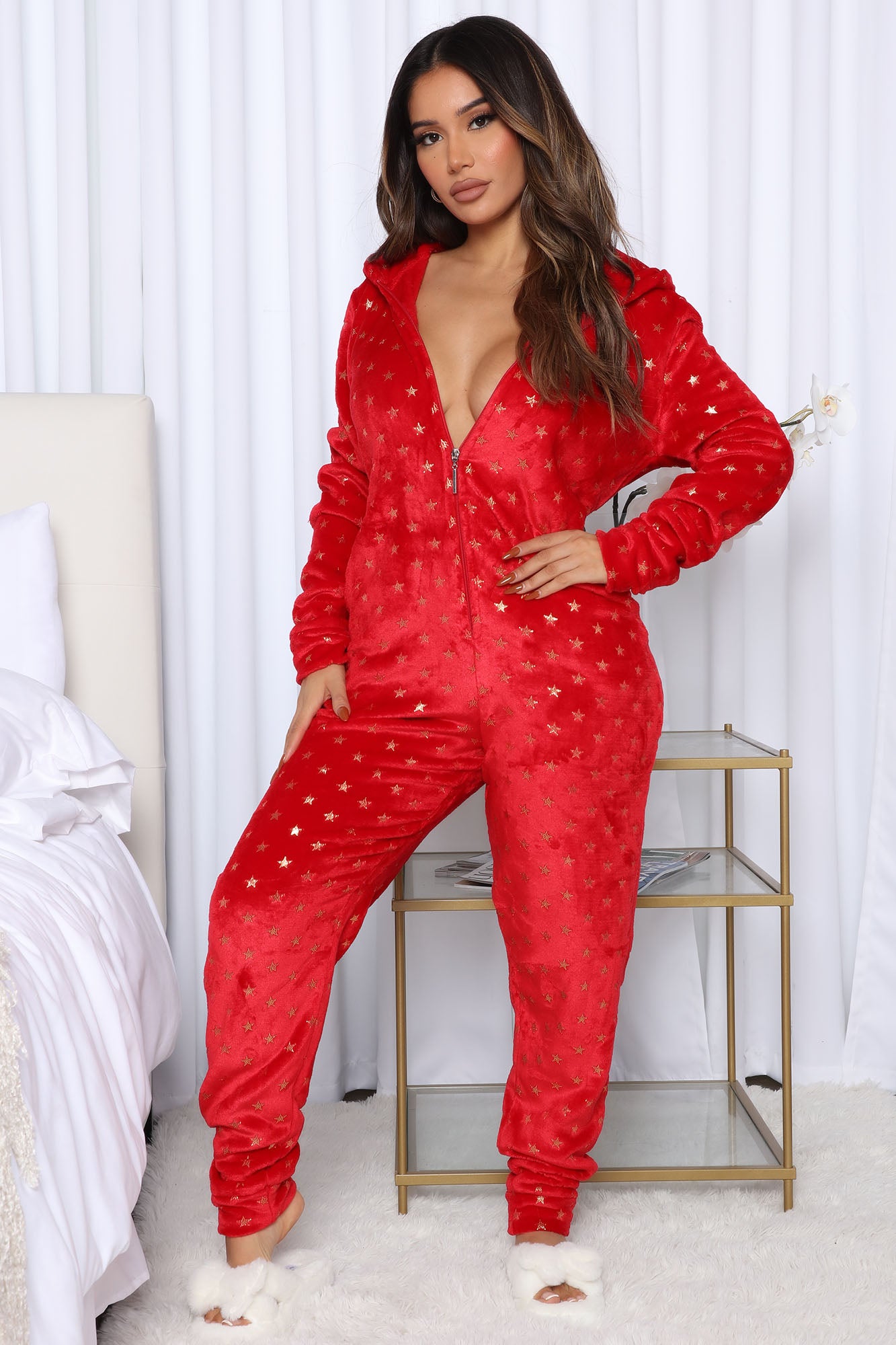 Fireside Snuggle Plush PJ Pants - Red/Black, Fashion Nova, Lingerie &  Sleepwear